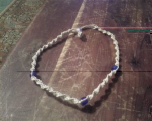 3 Blue Bead Necklace